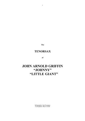 John Arnold Griffin “Johnny” “Little Giant”