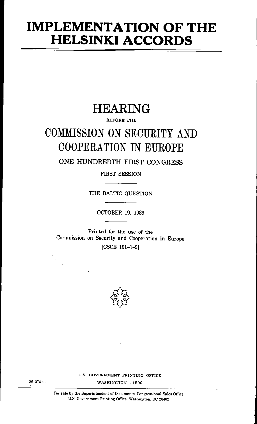 Hearing the Baltic Question 1989.Pdf