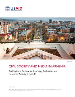 CIVIL SOCIETY and MEDIA in ARMENIA an Evidence Review for Learning, Evaluation and Research Activity II (LER II)