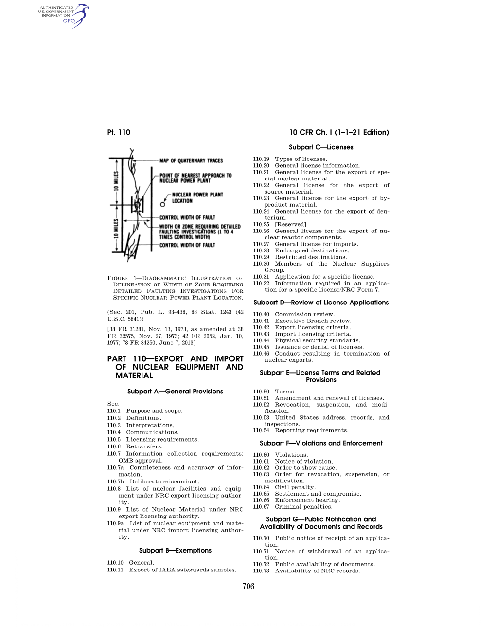 Nuclear Regulatory Commission § 110.23