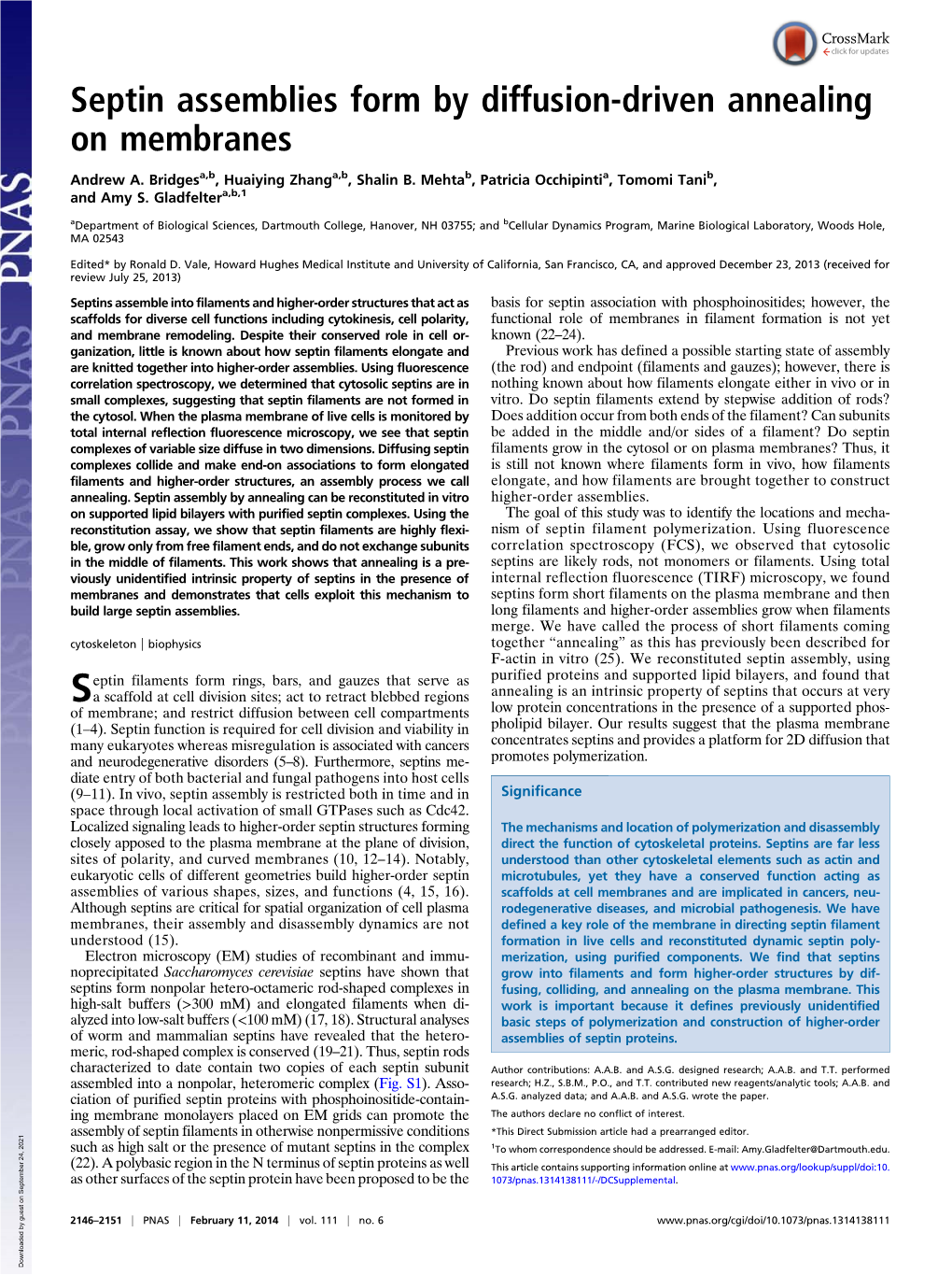 Septin Assemblies Form by Diffusion-Driven Annealing on Membranes