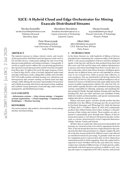 S2CE: a Hybrid Cloud and Edge Orchestrator for Mining Exascale