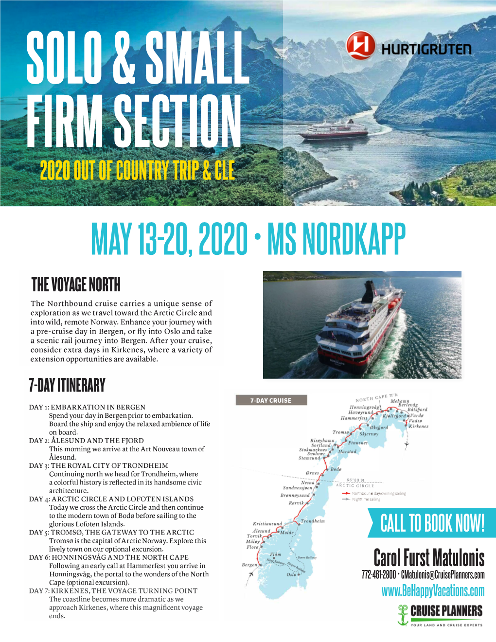 May 13-20, 2020 • Ms Nordkapp