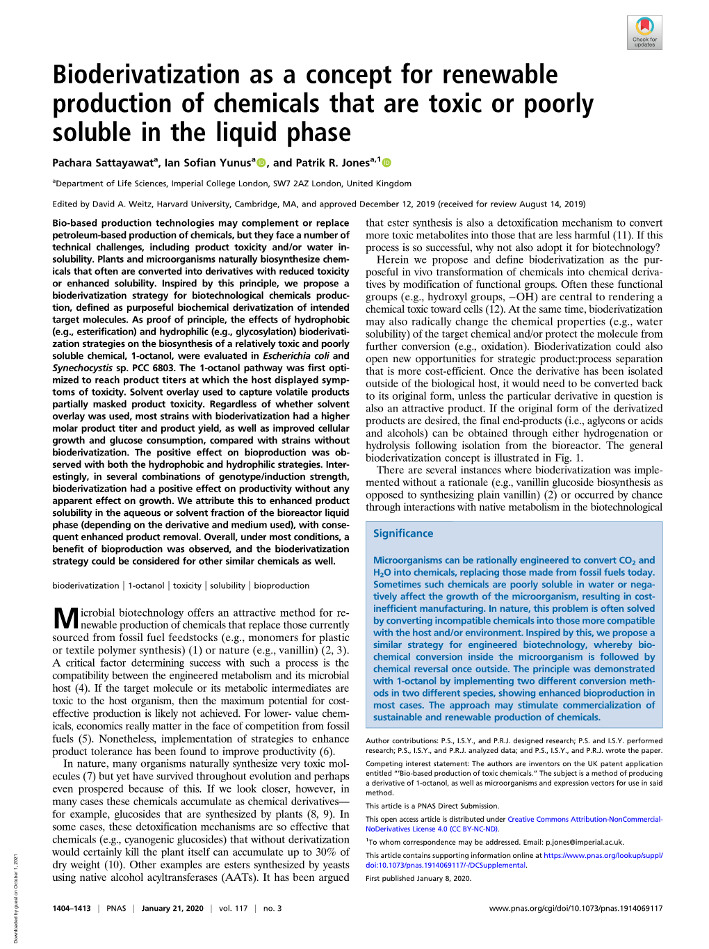 Bioderivatization As a Concept for Renewable Production of Chemicals That Are Toxic Or Poorly Soluble in the Liquid Phase