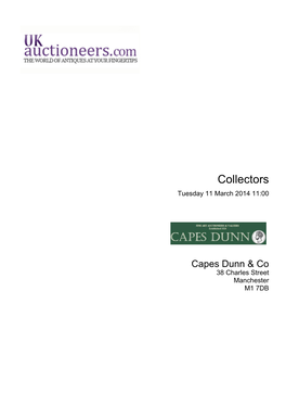 Collectors Tuesday 11 March 2014 11:00