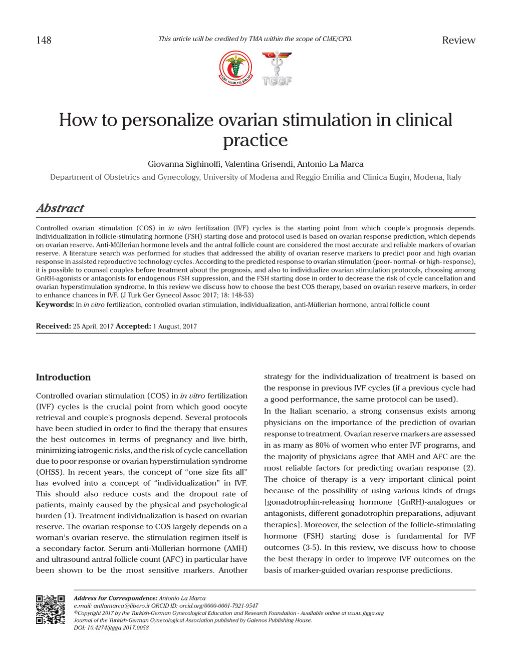 How to Personalize Ovarian Stimulation in Clinical Practice