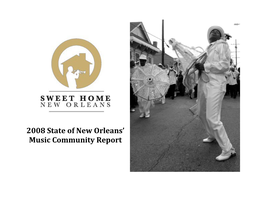 2008 State of New Orleans' Music Community Report
