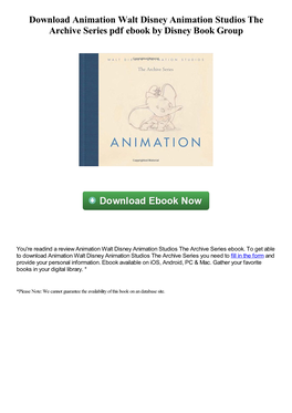 Walt Disney Animation Studios: the Archive Series