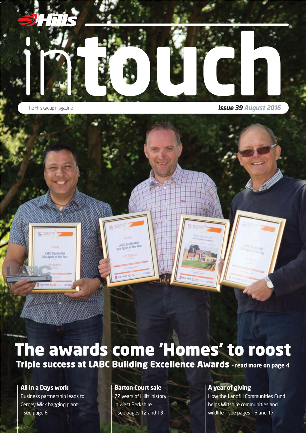 The Awards Come 'Homes' to Roost Triple Success at LABC Building Excellence Awards – Read More on Page 4