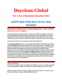 Dayclean Global Special Nov-Dec 2011
