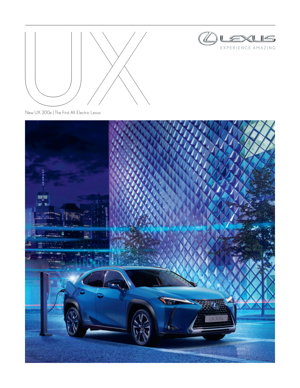 New UX 300E | the First All-Electric Lexus