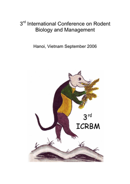 3 International Conference on Rodent Biology and Management