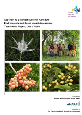 Yaoure ESIA Appendix 13 Flora Baseline Survey