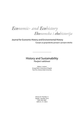 Economic- and Ecohistory Ekonomska I Ekohistorija