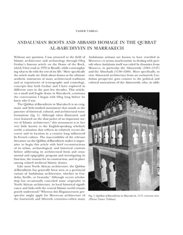Andalusian Roots and Abbasid Homage in the Qubbat Al-Barudiyyin 133