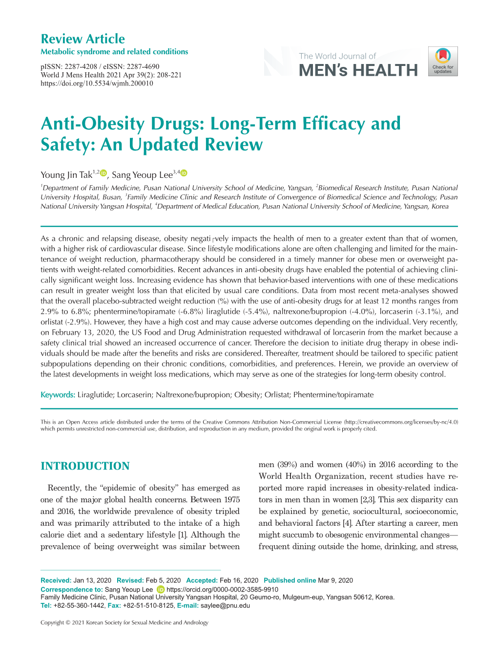 Anti-Obesity Drugs: Long-Term Efficacy and Safety: an Updated Review