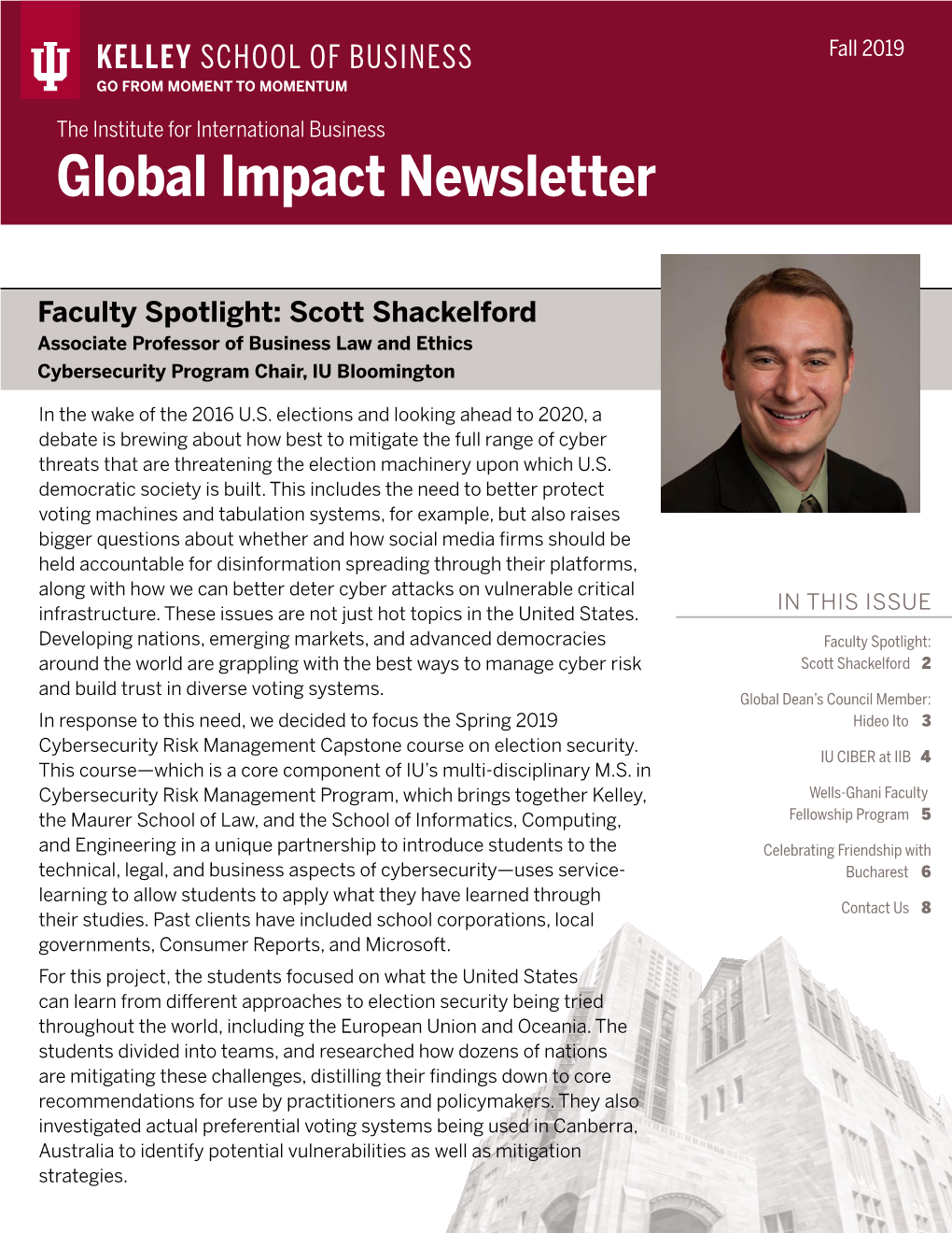 IIB Fall 2019 Newsletter