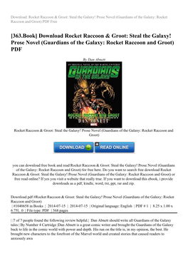 Guardians of the Galaxy: Rocket Raccoon and Groot) PDF Free