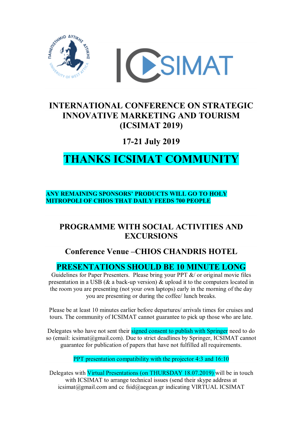 Thanks Icsimat Community