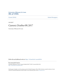 Current, October 09, 2017 University of Missouri-St