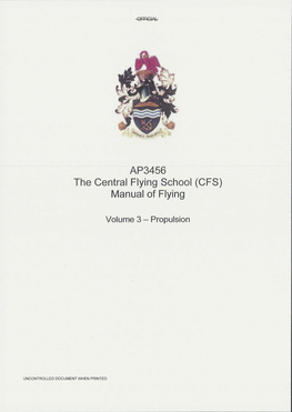 Manual of Flying: Volume 3 Propulsion