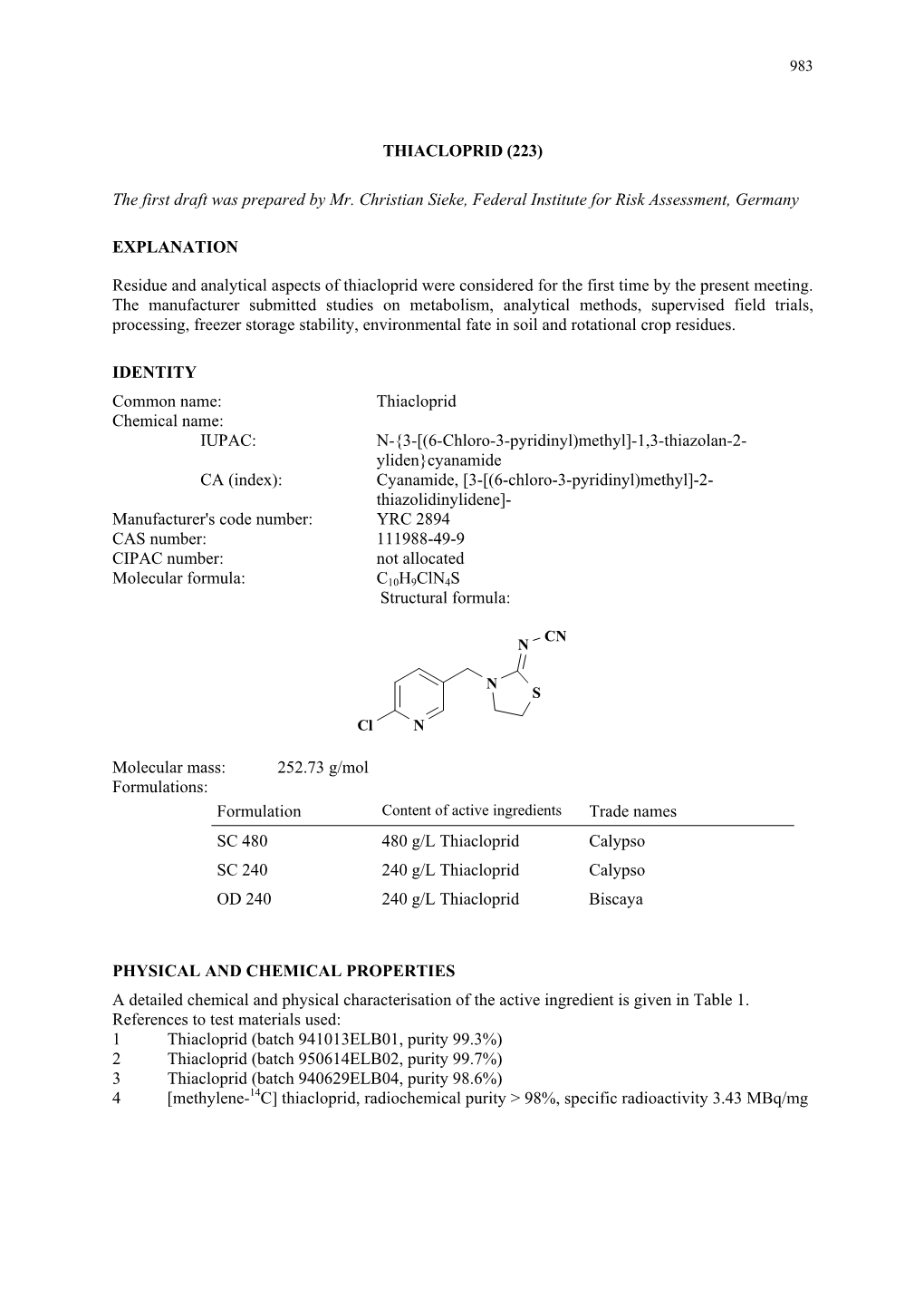 Thiacloprid (223)