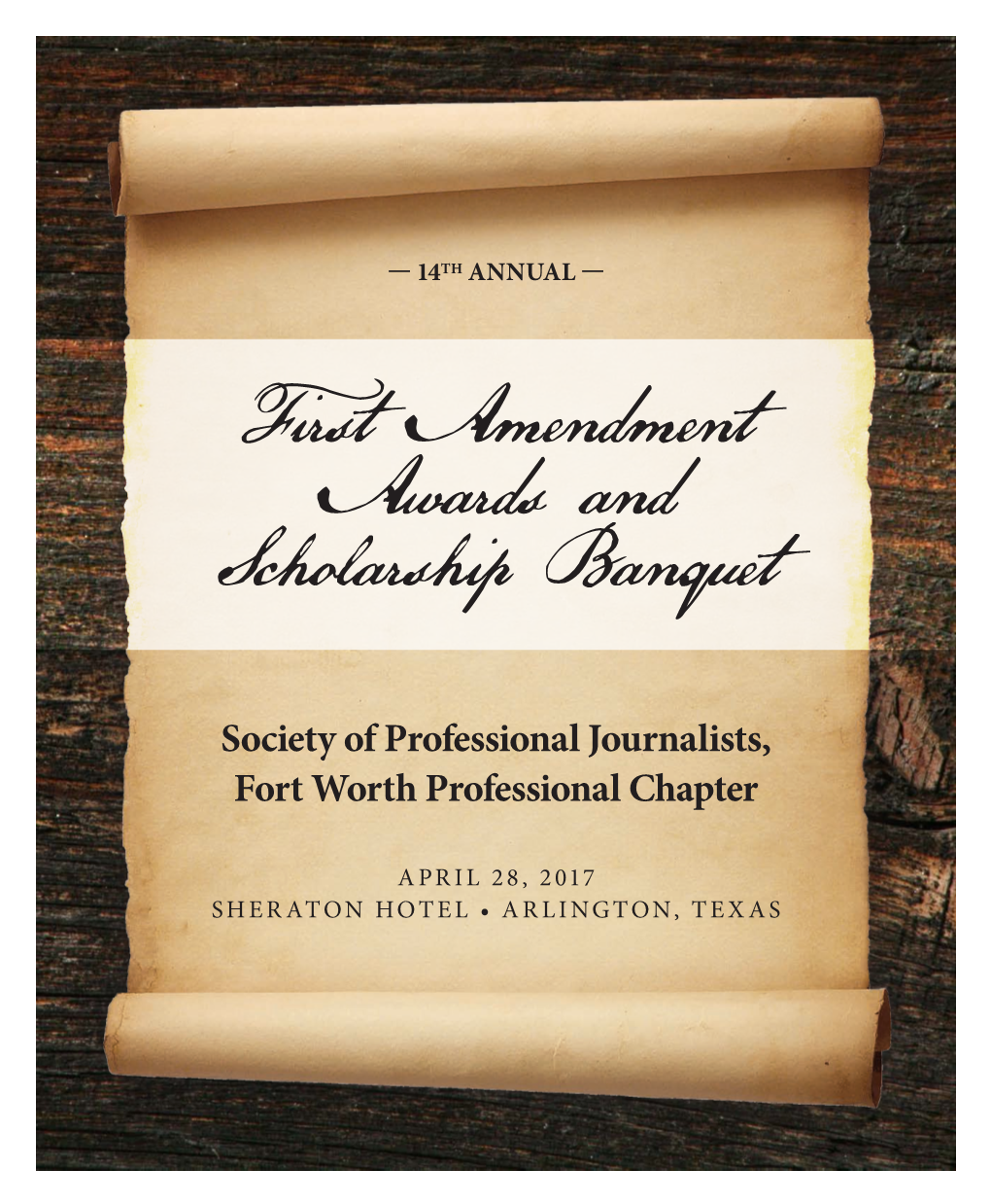 First Amendment Awards and Scholarship Banquet