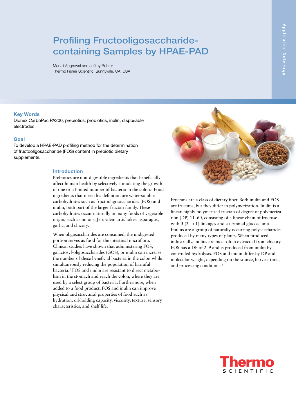 Profiling Fructooligosaccharide-Containing