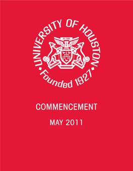 Commencement May 2011