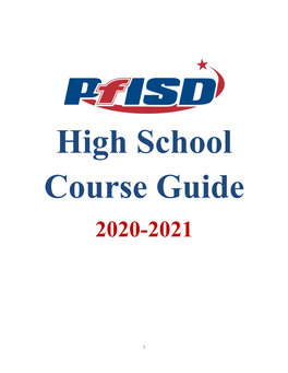 High School Course Guide 2020-2021
