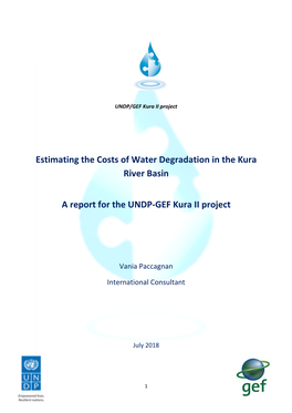 Estimating the Costs of Water Degradation in the Kura River Basin