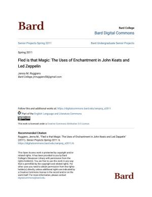 The Uses of Enchantment in John Keats and Led Zeppelin