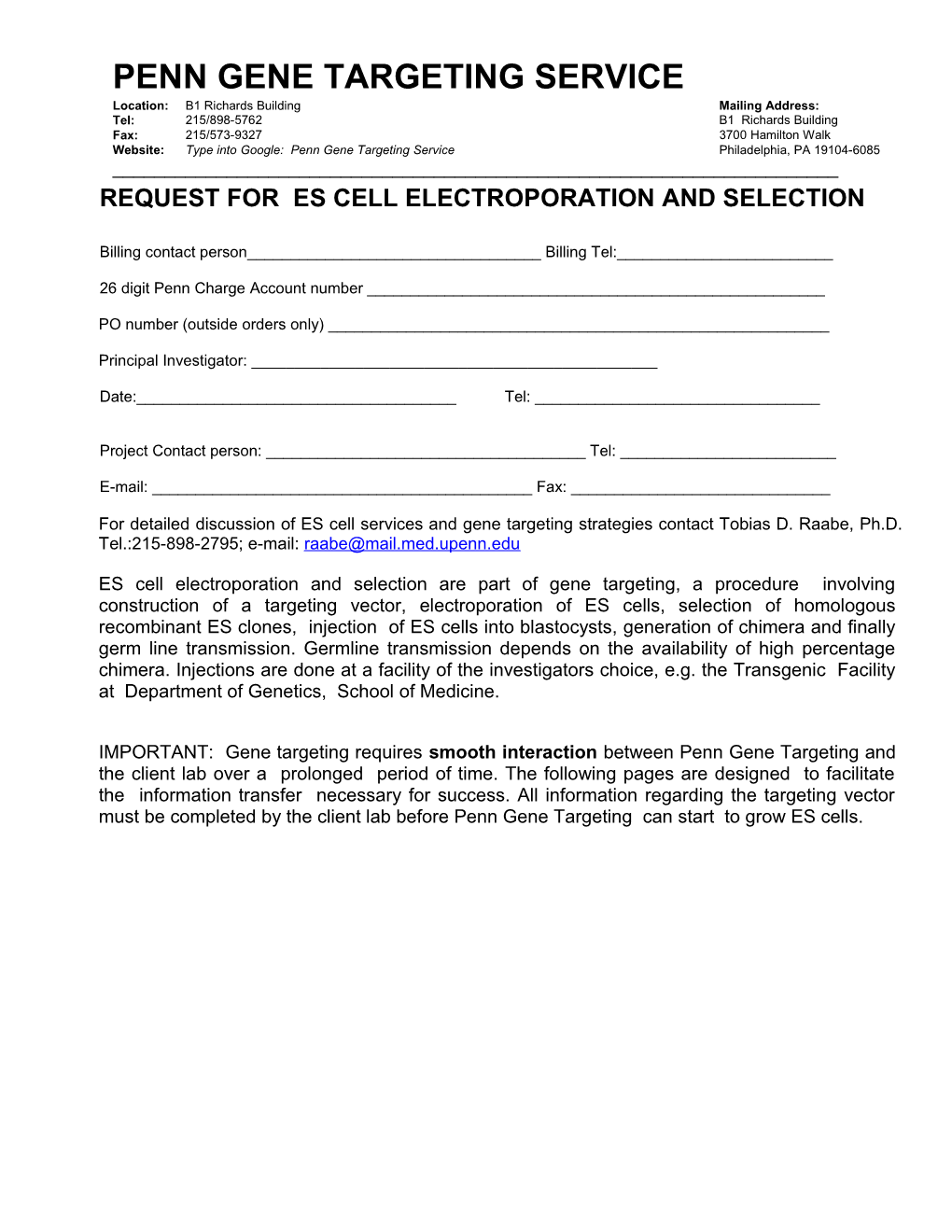 Cell Center Services