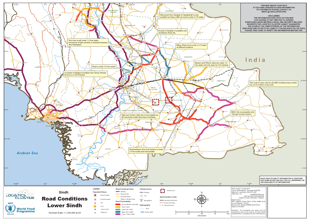 Road Conditions Lower Sindh