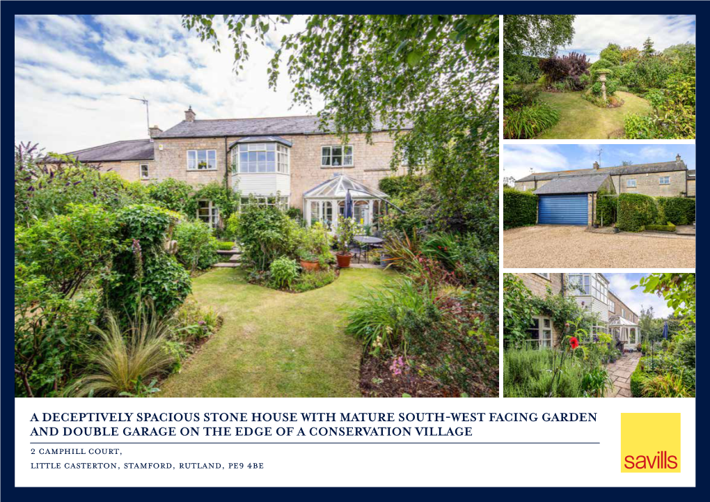 A Deceptively Spacious Stone House with Mature South