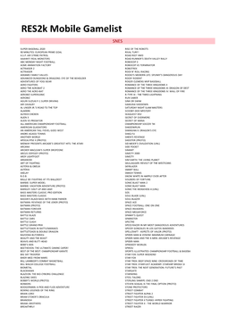 Res2k Mobile Gamelist SNES