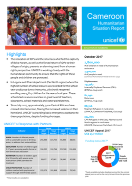 Cameroon Humanitarian Situation Report