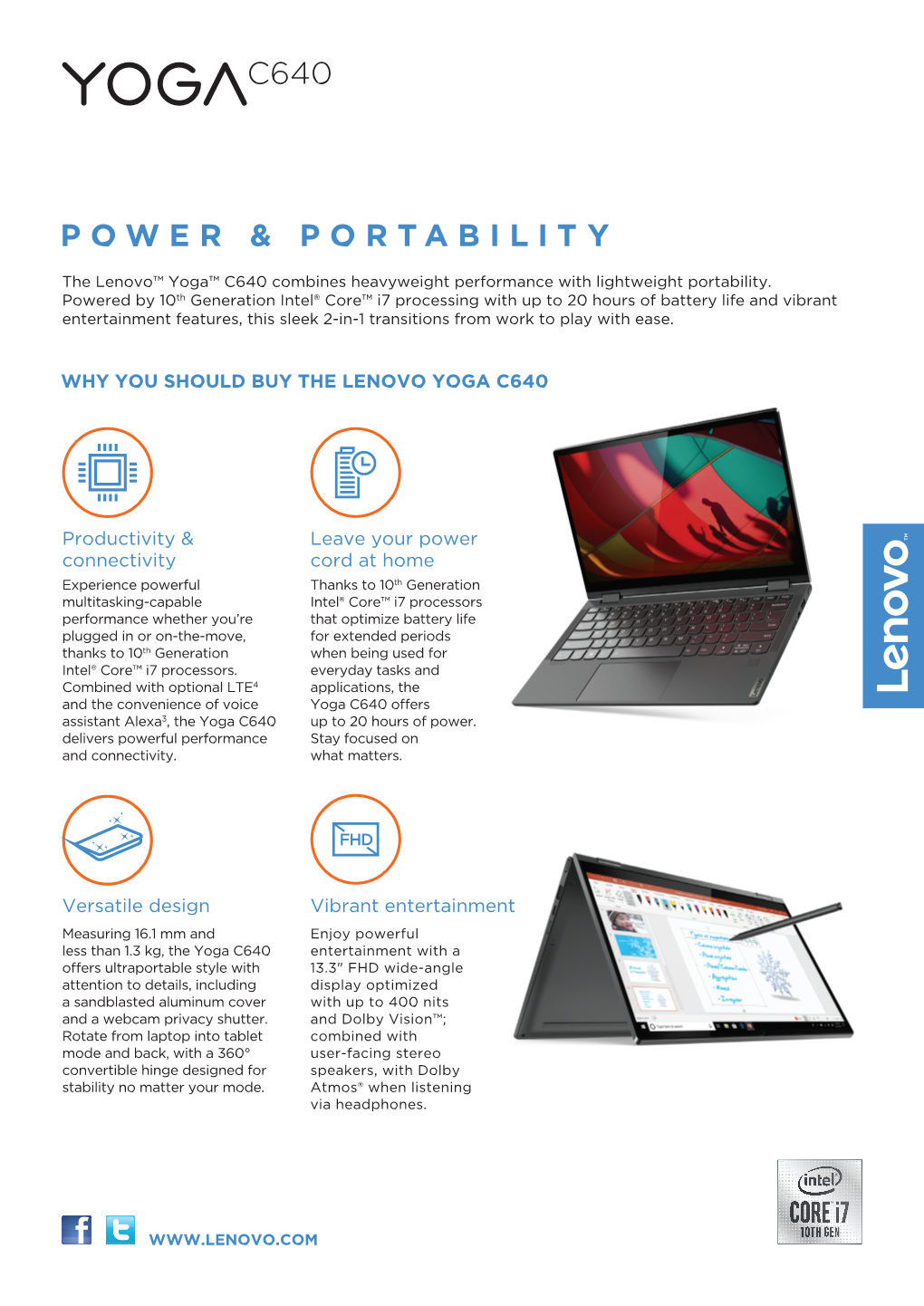 Power & Portability C640