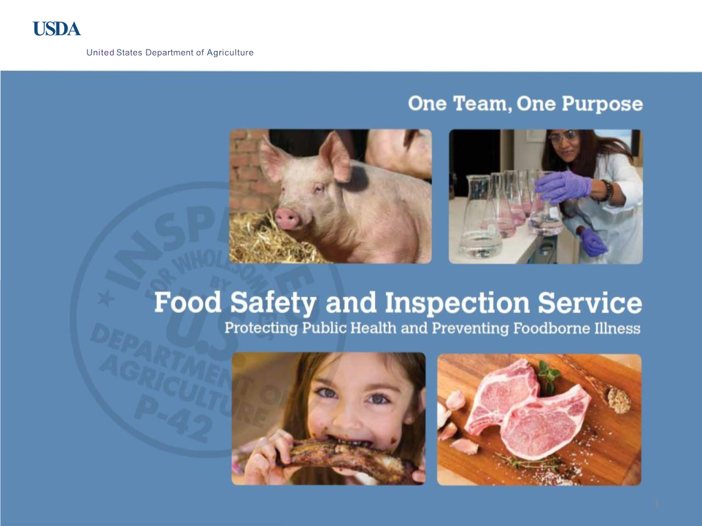United States Department of Agriculture Food Safety and Inspection Service (FSIS)