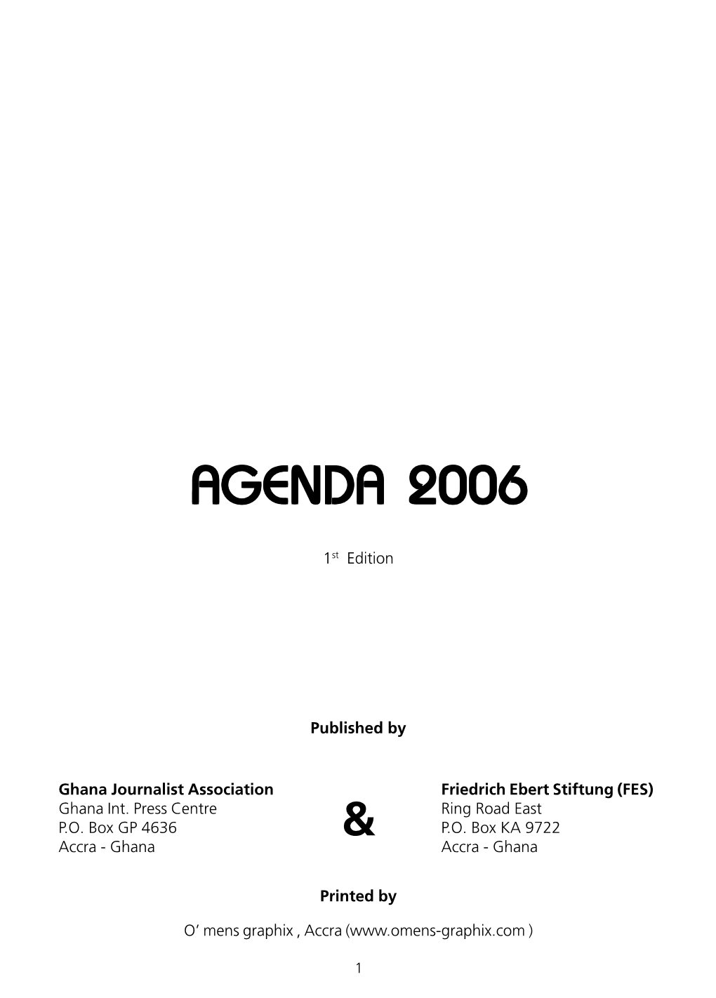 Agenda 20062006