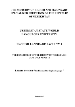 Uzbekistan State World Languages University