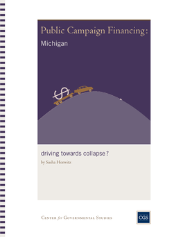 Public Campaign Financing : Michigan