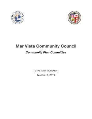 Mar Vista Community Council Community Plan Committee