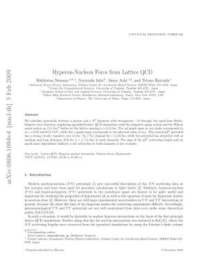 Hyperon-Nucleon Force from Lattice