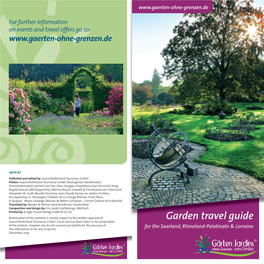 Garden Travel Guide of the Content