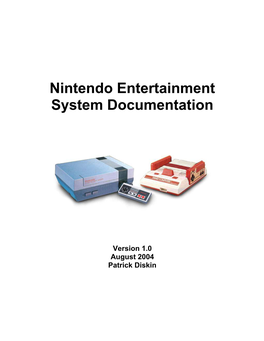 Nintendo Entertainment System Documentation