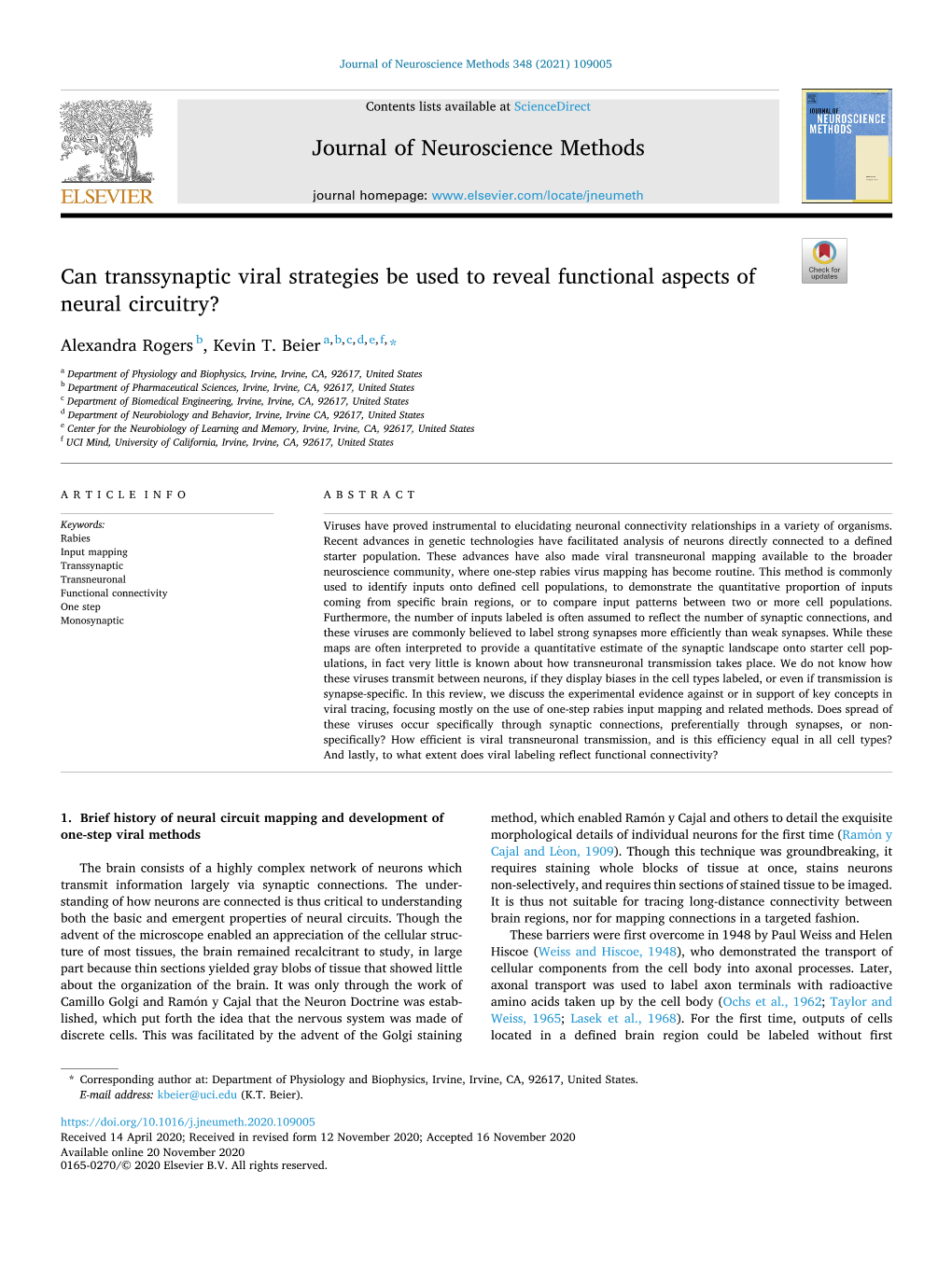 Can Transsynaptic Viral Strategies Be Used to Reveal Functional Aspects of Neural Circuitry?