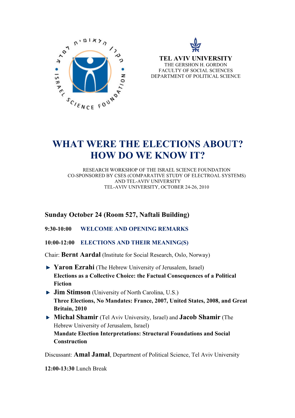 What Were the Elections About? How Do We Know It?