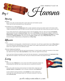 Download the FREE Havana 1 Day Itinerar