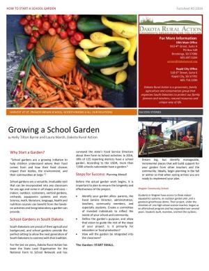 Growing a School Garden by Holly Tilton Byrne and Laura Marsh, Dakota Rural Action